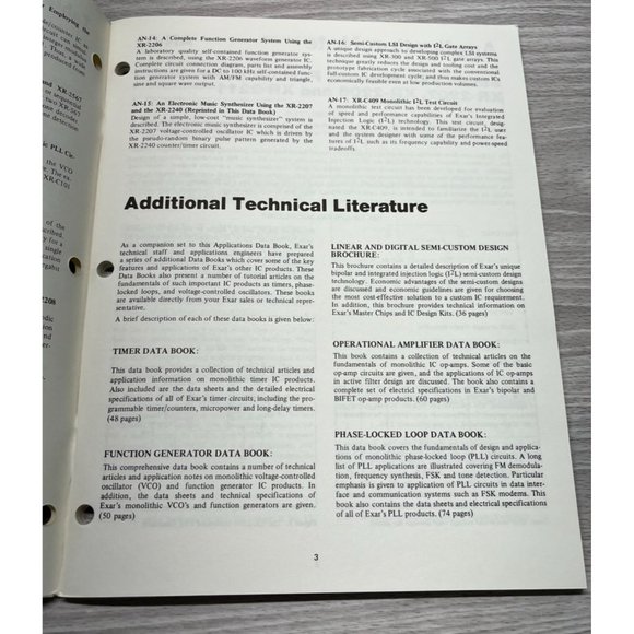 Exar Applications Data Book Booklet User Manual Vintage 1979 Modems Repeaters - Picture 4 of 6